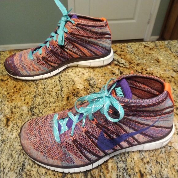 Nike Women Shoe Free Flyknit Chukka Size 8M Running Athletic Sneaker 639699-801 - Picture 6 of 12